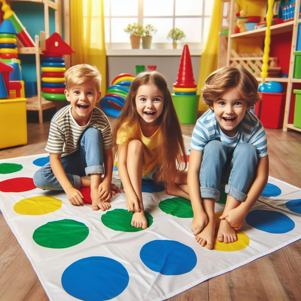 juego twister, juego para familias, juego para niños